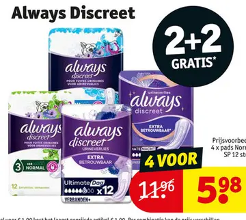 Aanbieding: Always Discreet