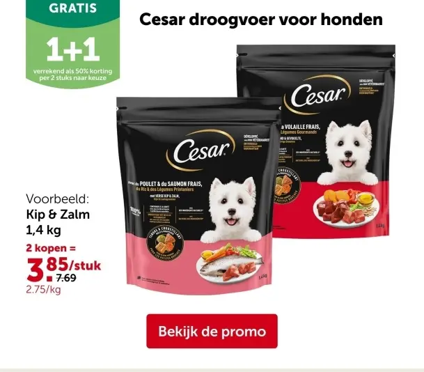 Aanbieding: Cesar droogvoer voor honden