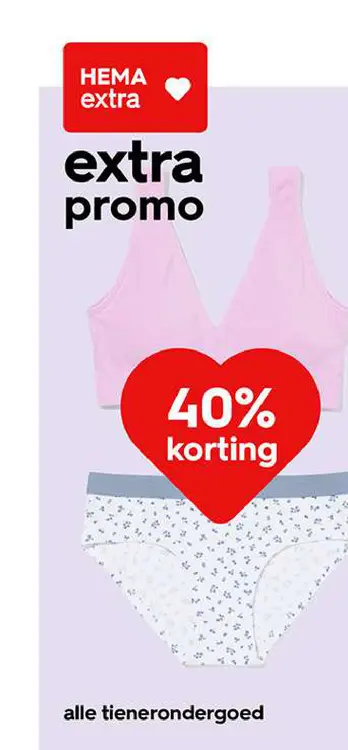 Promotie: Alle tienerondergoed
