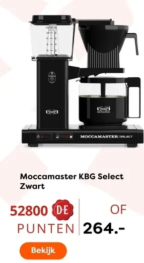 Aanbieding: Moccamaster KBG Select Zwart