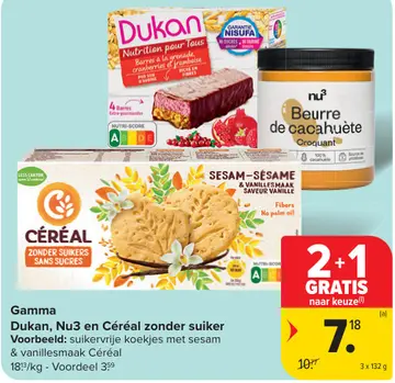 Aanbieding: Dukan, Nu3 en Céréal zonder suiker