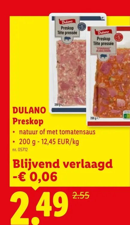 Promotie: Preskop