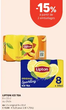 Offre: Lipton ice tea