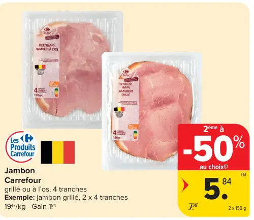 Offre: Jambon Carrefour