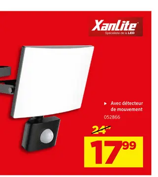 Aanbieding: Projecteur mural LED noir 30 W XANLITE