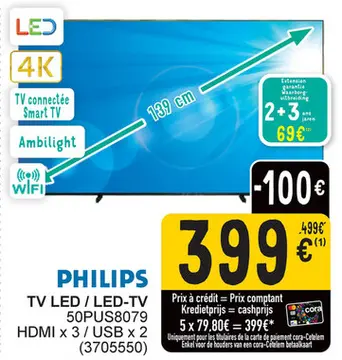 Offre: TV LED/LED-TV 50PUS8079
