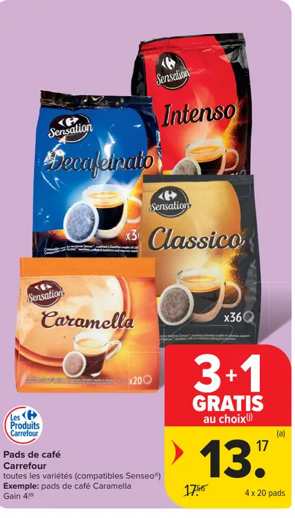 Offre: Pads de café