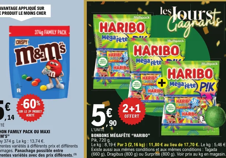 Promotie: Bonbons mégafête