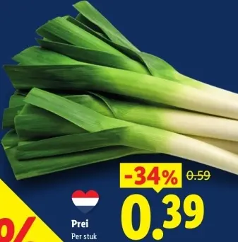 Aanbieding: Prei