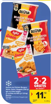 Offre: Gamme de Chicken Burgers, Sticks, Safari, Nug