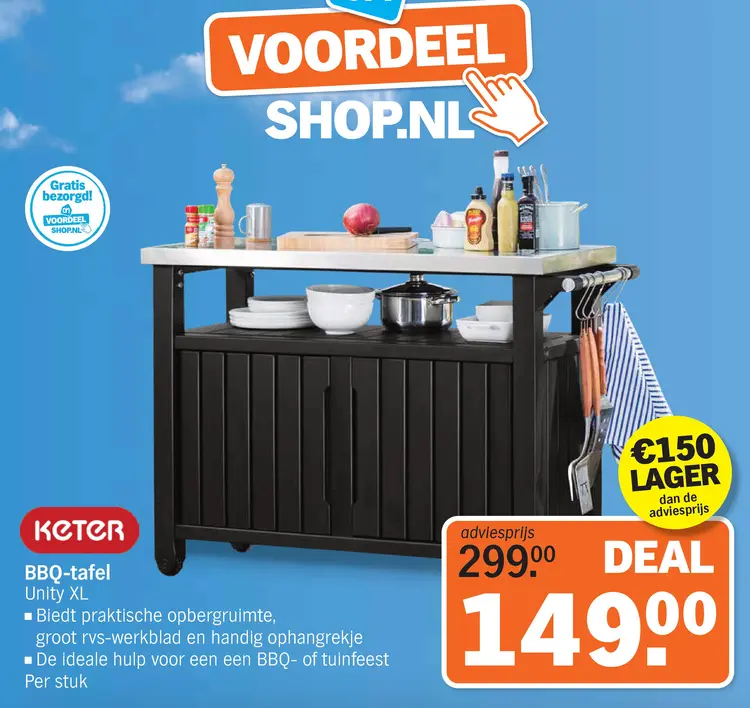 Aanbieding: BBQ-tafel Unity XL