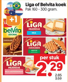 Aanbieding: Liga of Belvita koek