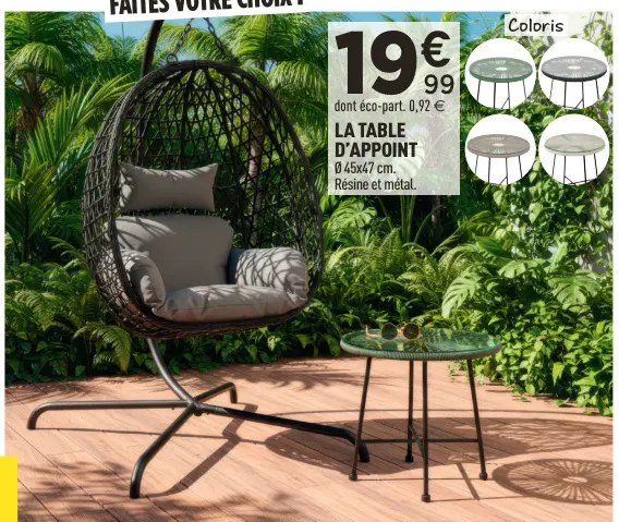 Offre: La table d'appoint