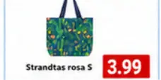 Promotie: Strandtas rosa S