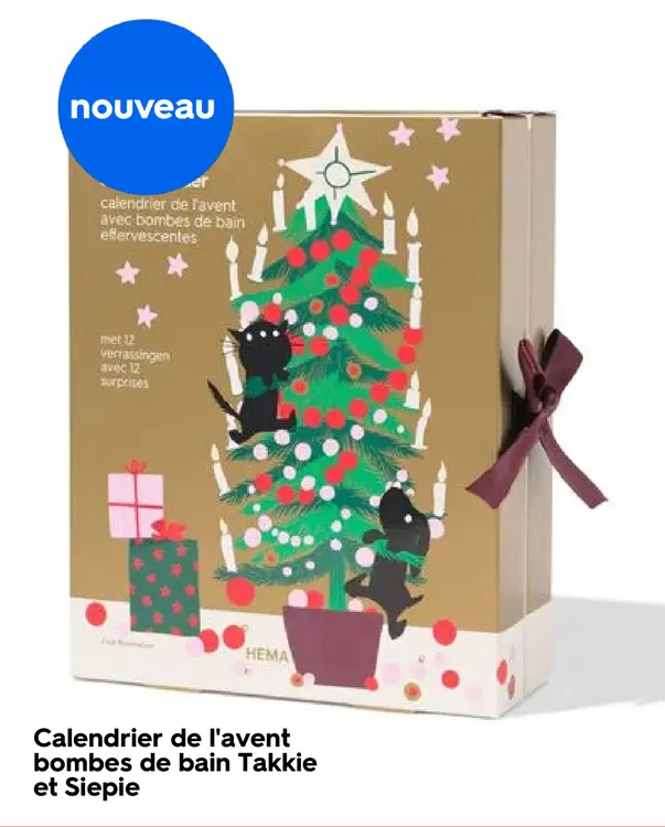Offre: Calendrier de l'avent bombes de bain Takkie e