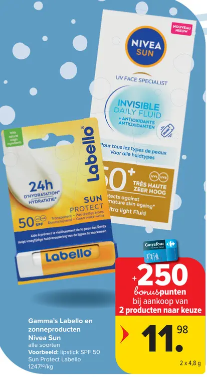 Promotie: Labello en zonneproducten Nivea Sun