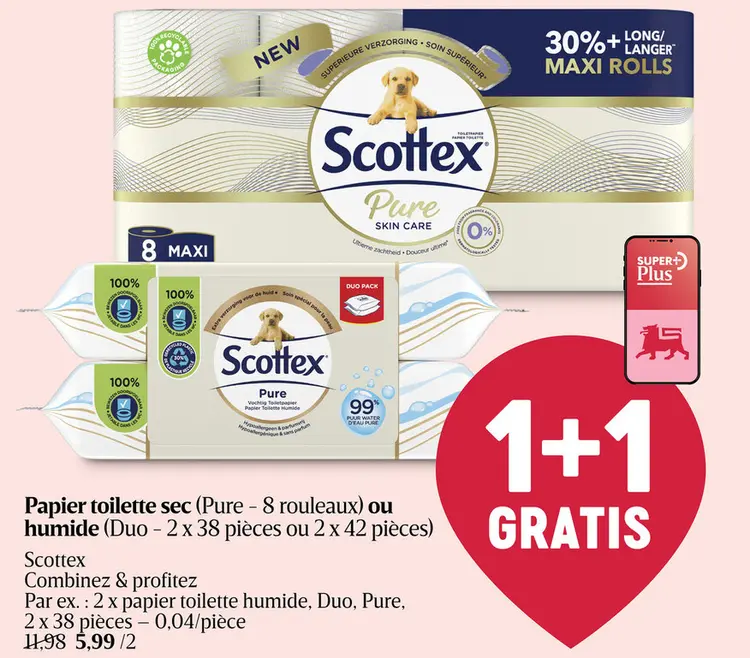 Offre: Papier Toilet | Humide | Pure | Eco