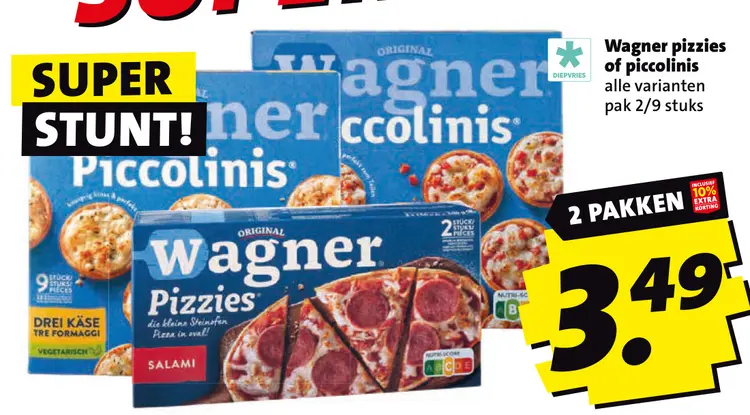 Aanbieding: Wagner pizzies of piccolinis