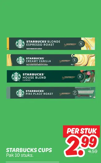 Aanbieding: Starbucks cups