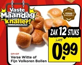 Verse Witte of Fijn Volkoren Bollen