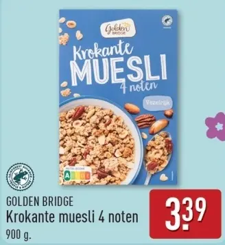 Aanbieding: Krokante muesli 4 noten