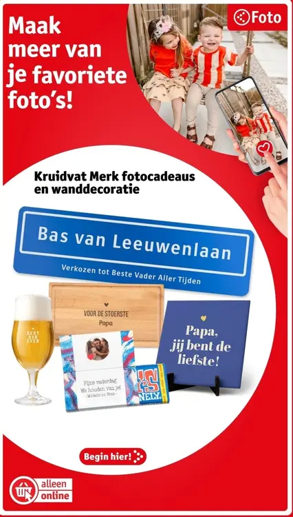 Promotie: Kruidvat Merk fotocadeaus en wanddecoratie