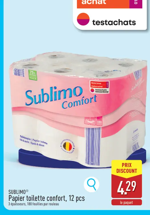 Offre: Papier toilette confort