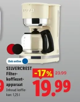 Aanbieding: SILVERCREST Filter-koffiezetapparaat