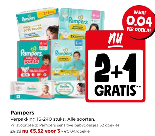 Promotie: Pampers