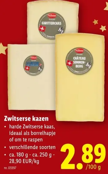 Promotie: Zwitserse kazen