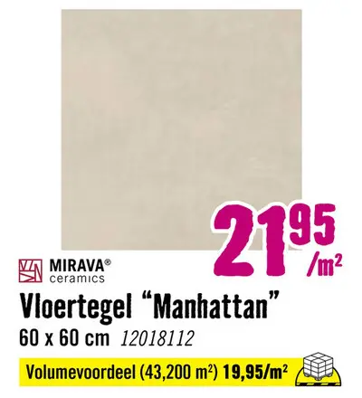 Aanbieding: Vloertegel "Manhattan"
