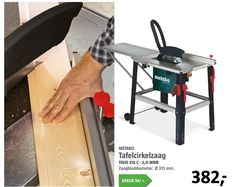 Aanbieding: Tafelcirkelzaag