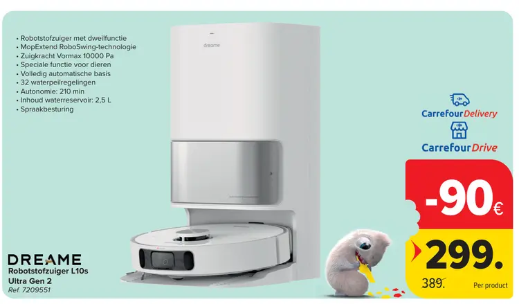 Promotie: Robotstofzuiger L10s Ultra Gen 2