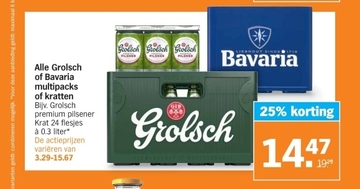 Aanbieding: Grolsch premium pilsener Krat