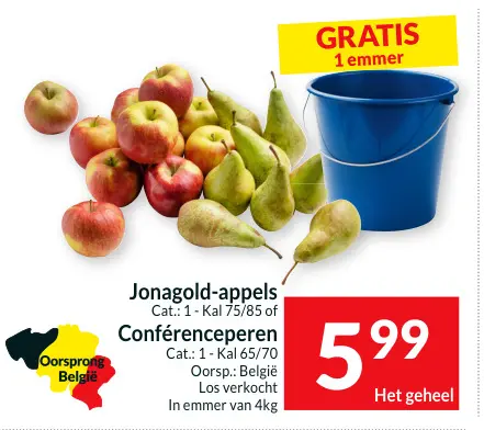 Promotie: Jonagold-appels of Conférenceperen