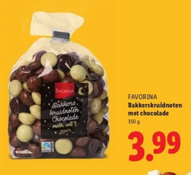 Aanbieding: Bakkerskruidnoten met chocolade