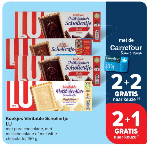 Promotie: Koekjes Véritable Scholiertje