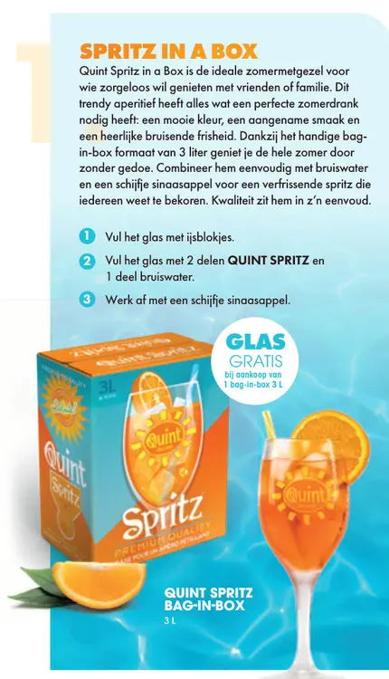 Promotie: Quint Spritz Bag-in-Box