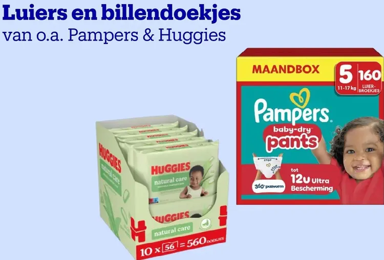 Aanbieding: Luiers en billendoekjes