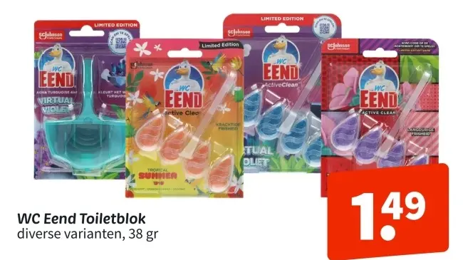 Promotie: WC Eend Toiletblok