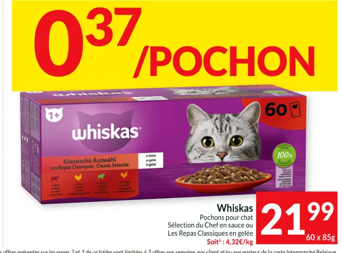 Offre: Pochons pour chat Sélection du Chef en sauce 