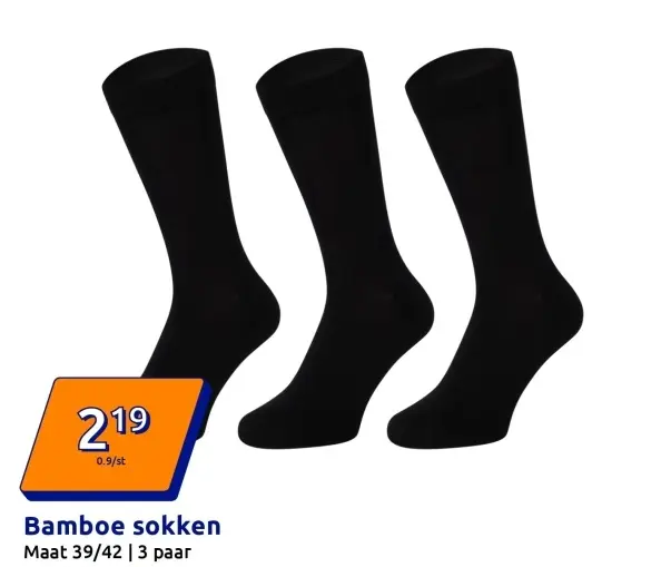 Aanbieding: Bamboe sokken