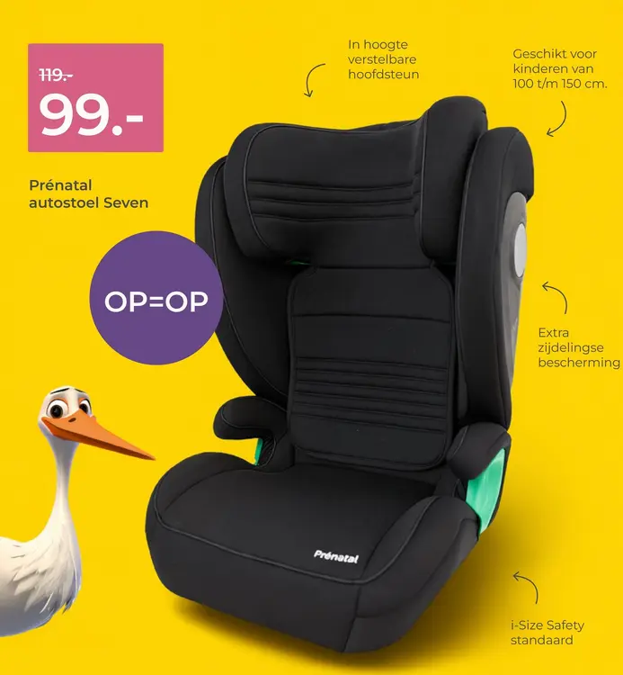 Aanbieding: Prénatal autostoel Seven