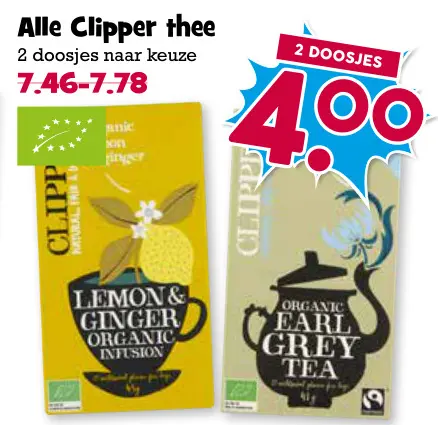 Aanbieding: Clipper thee