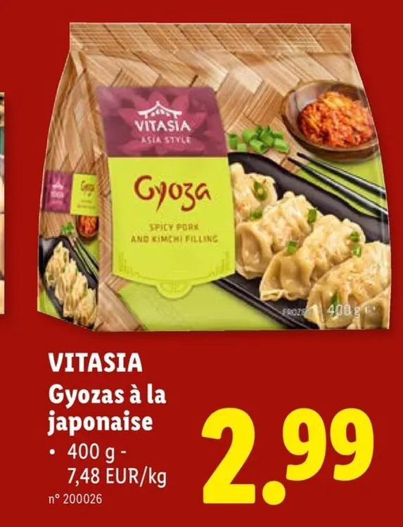 Offre: VITASIA Gyozas à la japonaise
