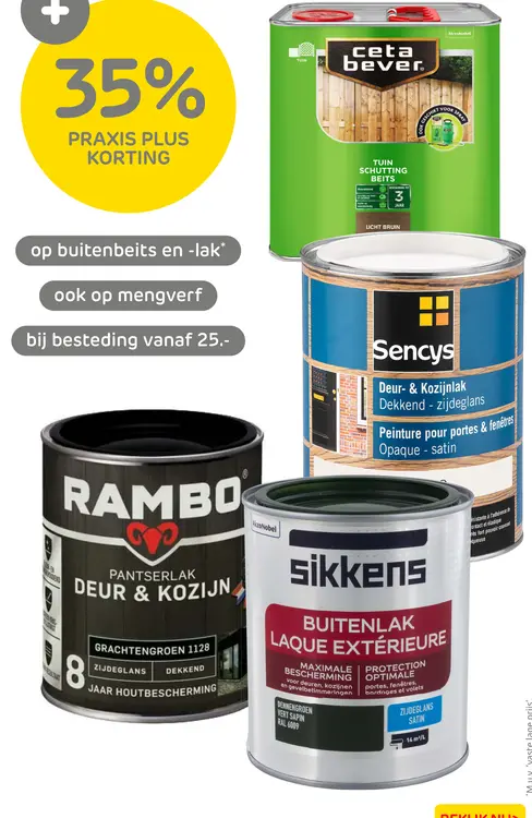 Aanbieding: Deur- & Kozijnlak Dekkend - zijdeglans