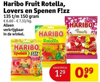 Aanbieding: Fruit Rotella, Lovers en Spenen F!zz