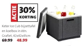 Aanbieding: Keter Ice Cub bijzettafel en koelbox in één