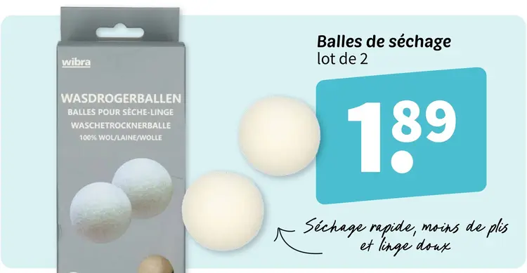 Offre: Balles de séchage