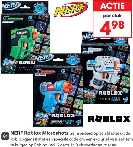 Aanbieding: Nerf Roblox Microshots